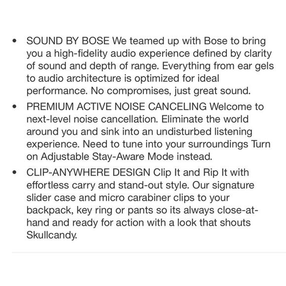 Skullcandy Method 360 ANC Active Noise Cancellation Headphones By Bose NEW - Picture 8 of 8